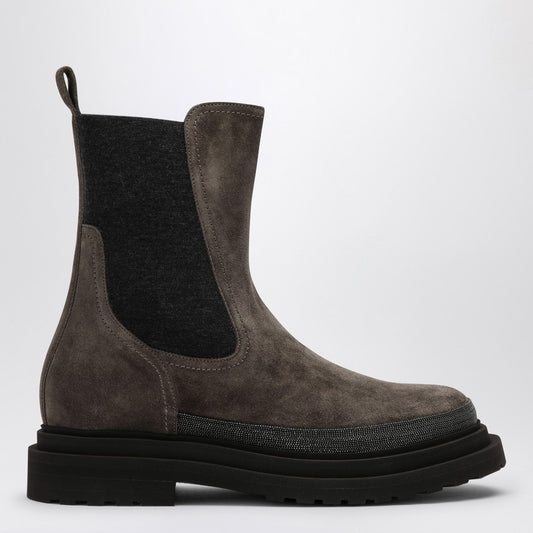 Brunello Cucinelli Brown suede Chelsea Boot MZSFG2745LEP_CUCIN-C8769