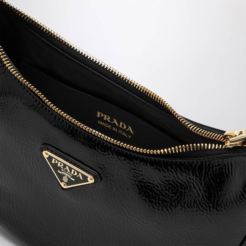 Prada Arqué black bag in Naplak patent leather 1BC194OOO2DNTQ_PRADA-F0002