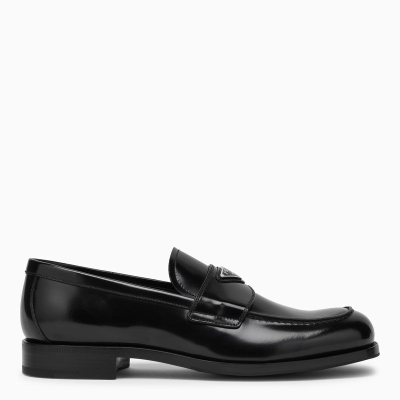 Prada Black brushed leather loafers 2DB195X000P39O_PRADA-F0002