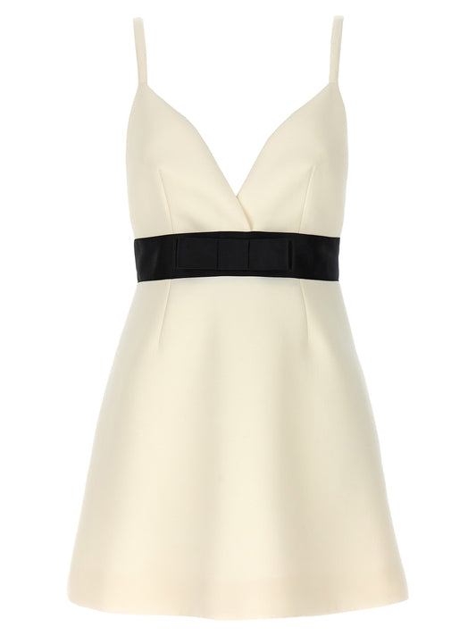 Dolce & Gabbana mini wool twill dress with belt F6JEYTFUBGEW0001