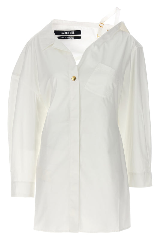 JACQUEMUS 'LA MINI ROBE CHEMISE' DRESS 24E241DR0941520WHITE