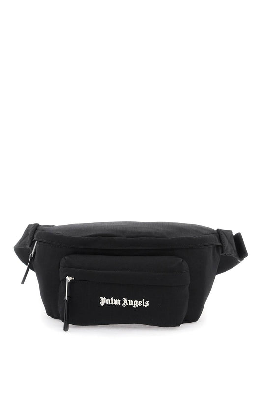 Palm Angels canvas waist bag with embroidered logo. PMNO009S24FAB0011001