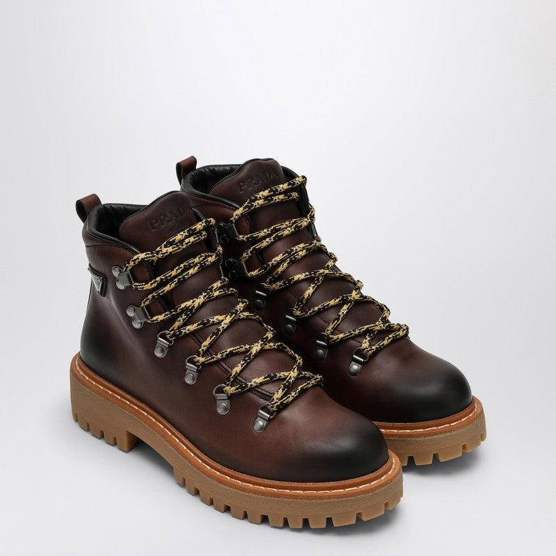 Prada Ebony-coloured leather lace-up boot 1T735NG045070P_PRADA-F0192