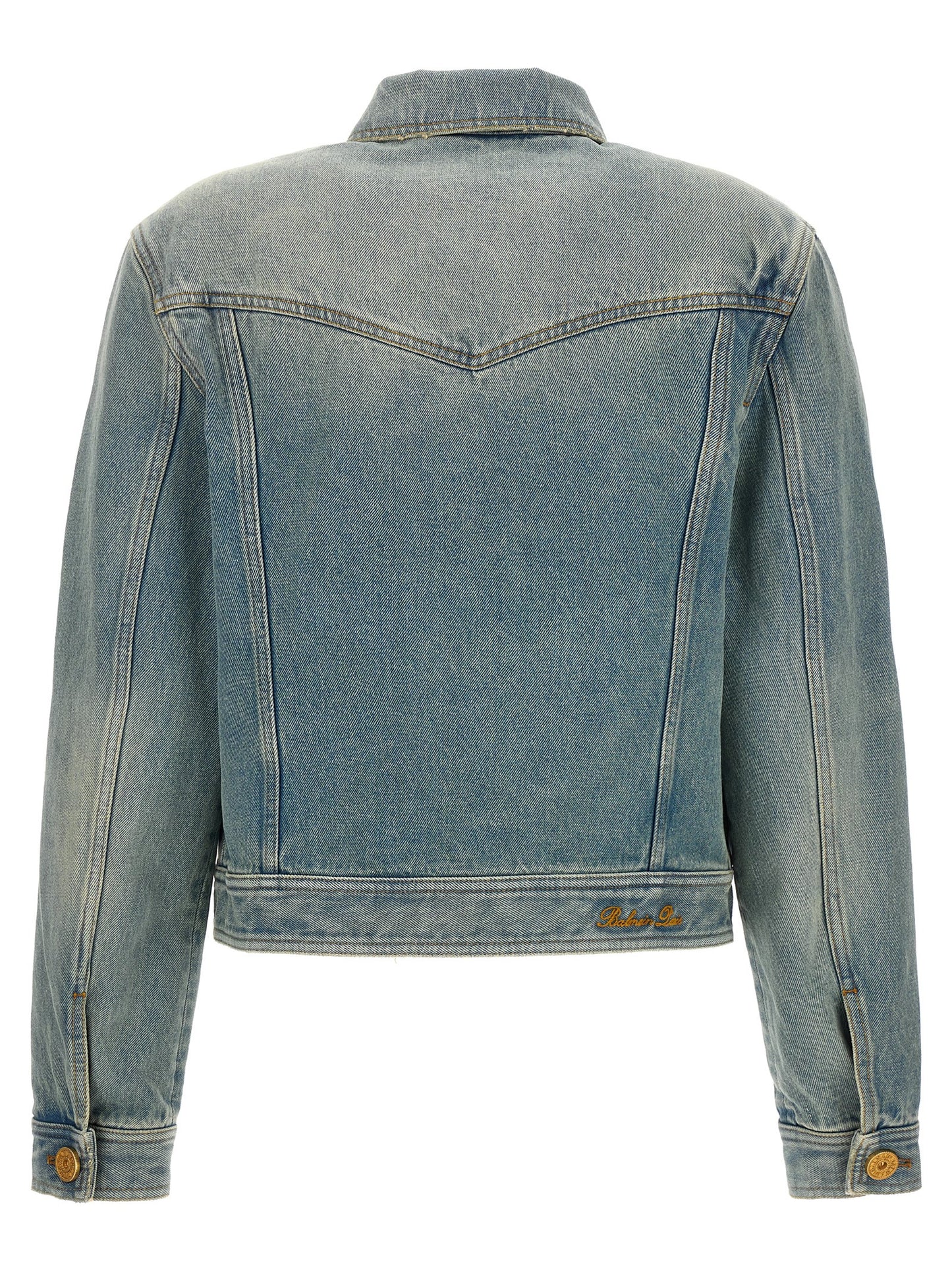 Balmain VINTAGE DENIM JACKET CF1TC130DE046FF