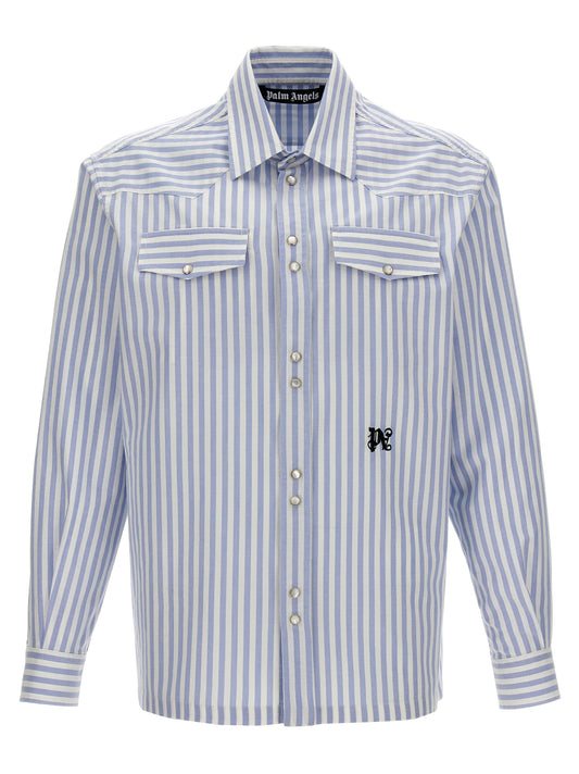 Palm Angels 'MONOGRAM STRIPED' SHIRT PMGE028R24FAB00203400340