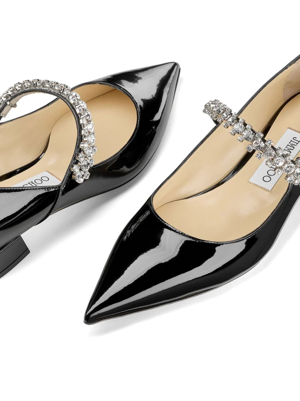 JIMMY CHOO Flat shoes Black BINGPUMPFLATPATBLACK