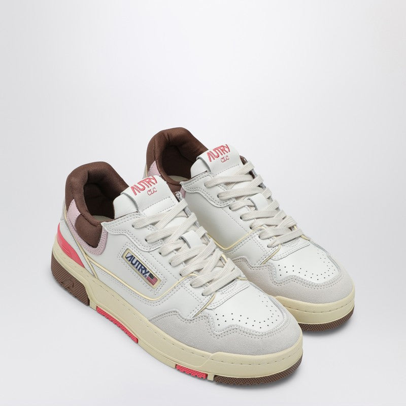 AUTRY Low CLC white/pink/brown trainer ROLWMM35P_AUTRY-MM35