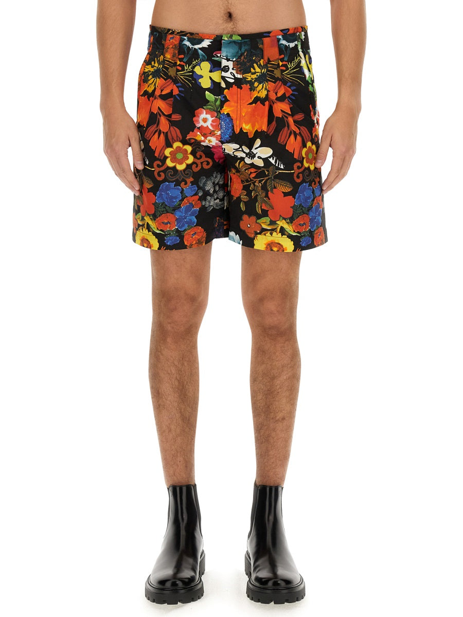 MOSCHINO BERMUDA WITH FLORAL PATTERN 032320541888