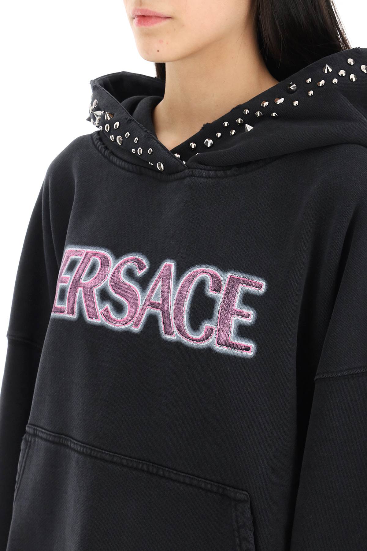 VERSACE hoodie with studs 10081701A065312B110