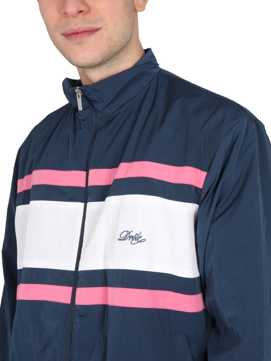 Drôle De Monsieur JACKET WITH LOGO EMBROIDERY JT133PA002NAVY