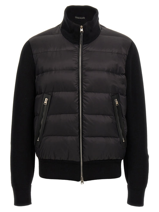 TOM FORD KNIT INSERT DOWN JACKET KZY001YMW039F24LB999