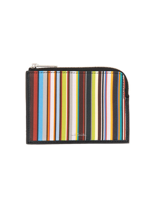 Paul Smith SIGNATURE STRIPE ZIPPER WALLET M1A/7429/KSIGSTPRI