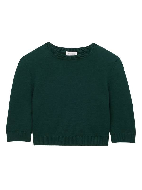 Saint Laurent Sweaters Green 818023Y76YJ3081