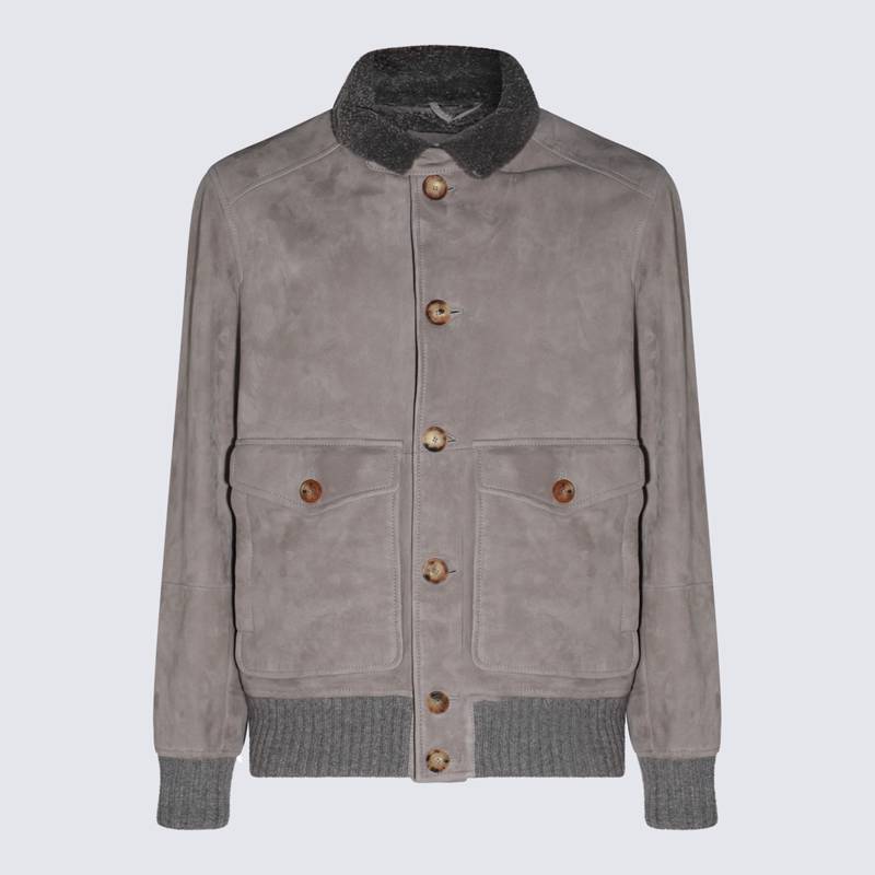 Brunello Cucinelli Jackets Grey MPMLV1952CIX15