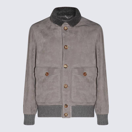 Brunello Cucinelli Jackets Grey MPMLV1952CIX15