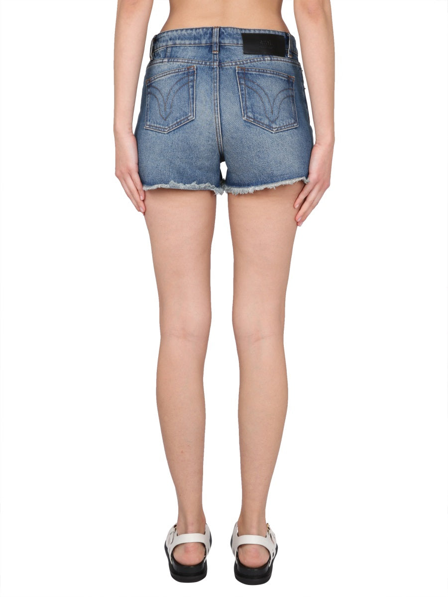 AMI Paris DENIM SHORTS FSO104DE0001480