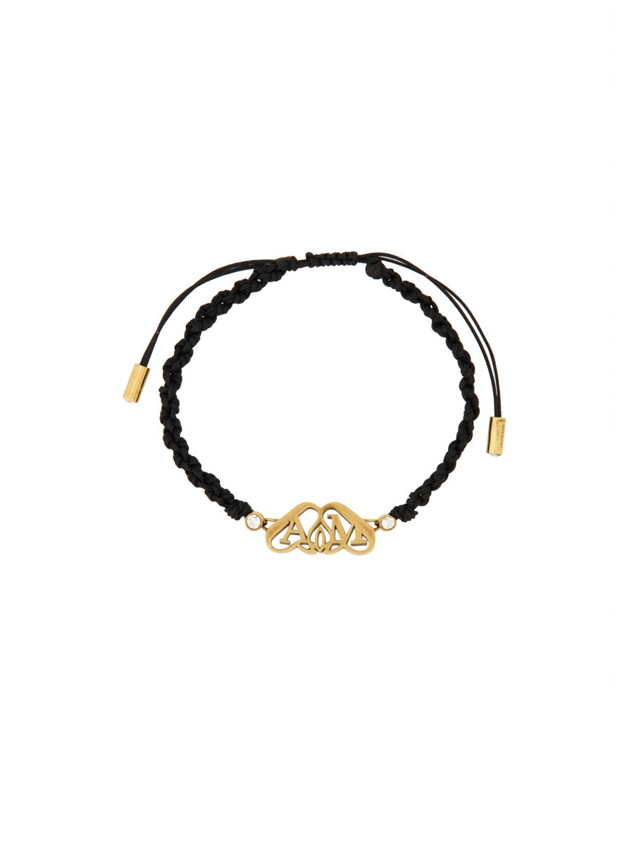 Alexander McQUEEN FRIENDSHIP BRACELET WITH "SEAL" LOGO 78097310CGN1085