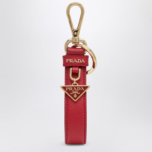 Prada Red/gold Saffiano leather keychain 1PP142053O_PRADA-F068Z