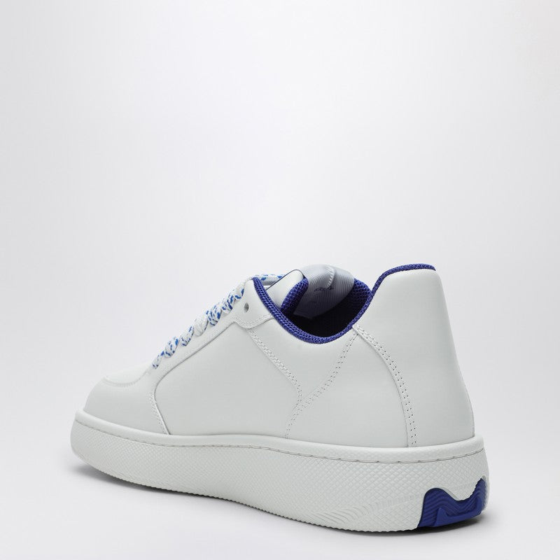 Burberry White Leather Stock Sneaker 8095698160875P_BURBE-A1464