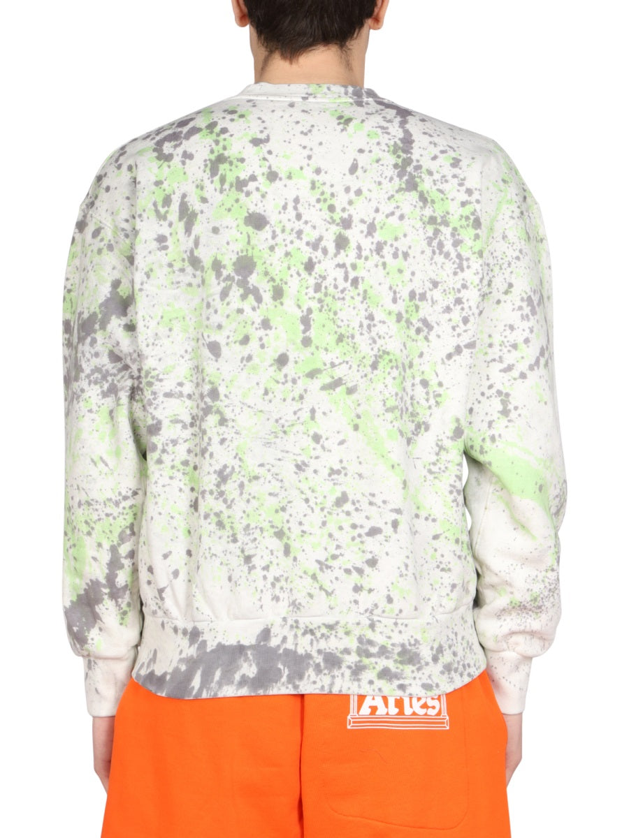 ARIES PRINTED SWEATSHIRT  SSAR20222BKY