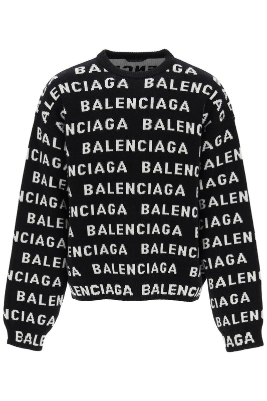 Balenciaga "logo all over print pullover