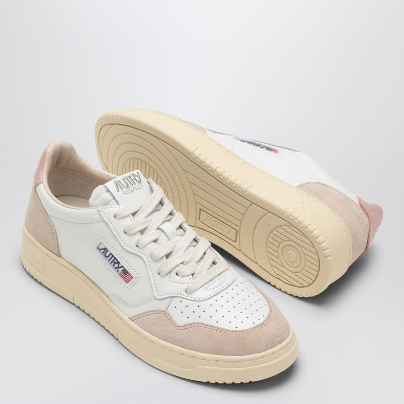 AUTRY Medalist sneakers in white/powder leather and suede AULWLS37P_AUTRY-LS37