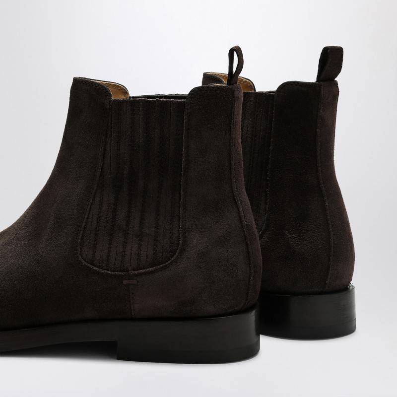 Brunello Cucinelli Dark brown suede Chelsea Boot MZUPEAV715LEP_CUCIN-C7284