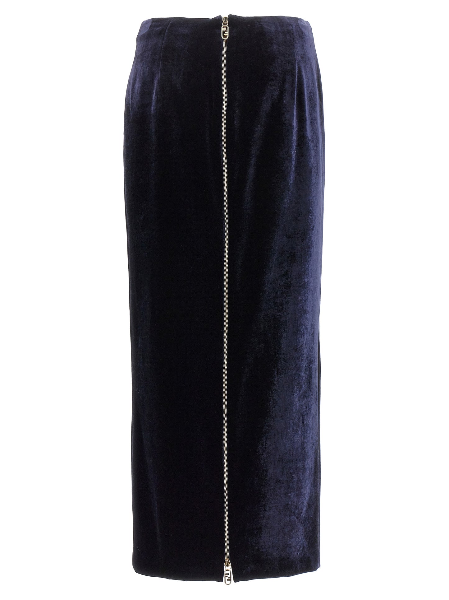 FENDI VELVET LONG SKIRT FQ7517AM3ZF1M2F