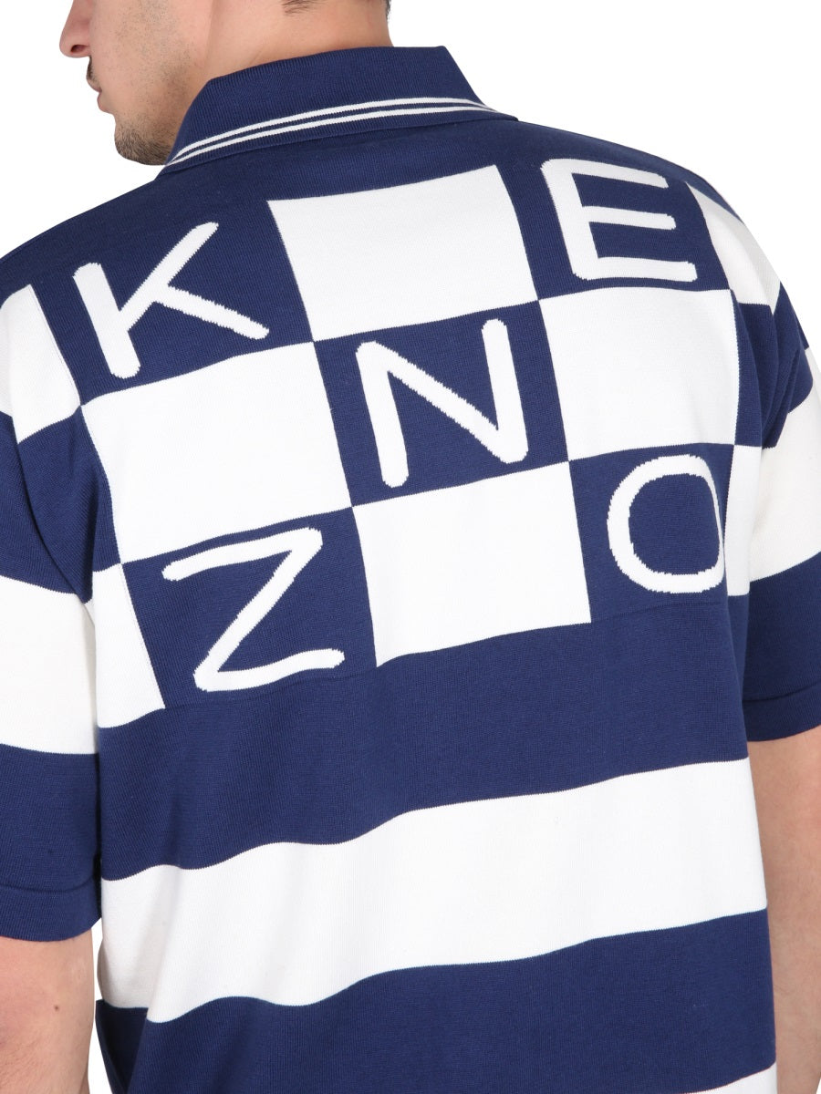 KENZO POLO SHIRT 'NAUTICAL STRIPES' FD55PU3713CN77