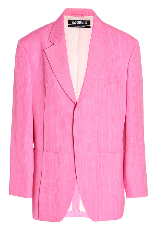 JACQUEMUS 'LA VESTE D'HOMME' BLAZER 22E213JA1011031PINK