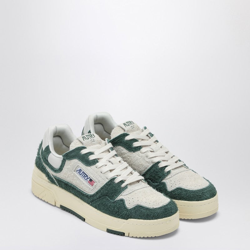 AUTRY White/bottle green suede and mesh CLC sneakers ROLMSH05P_AUTRY-SH05