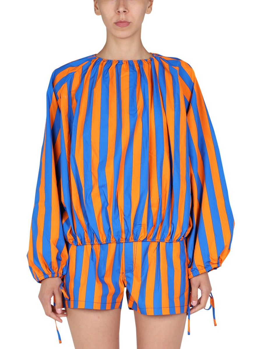 SUNNEI STRIPED PATTERN SHIRT  MRTWWTOP024WVN010OAS