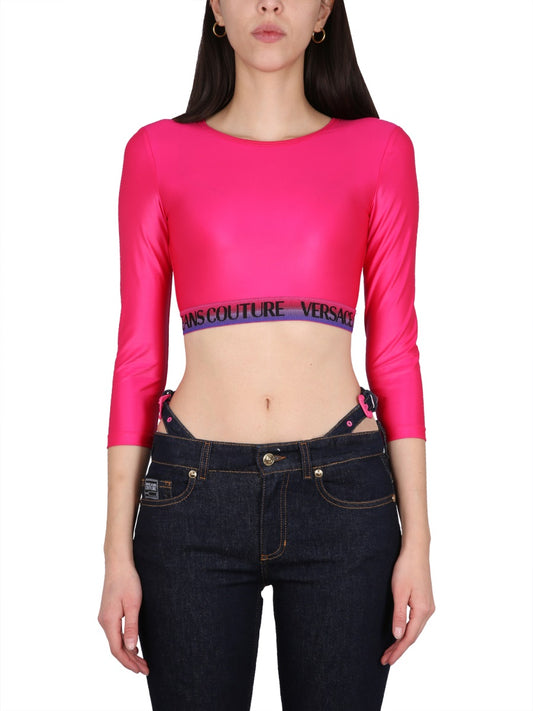 VERSACE JEANS COUTURE CROPPED TOP 74HAH218J0062406