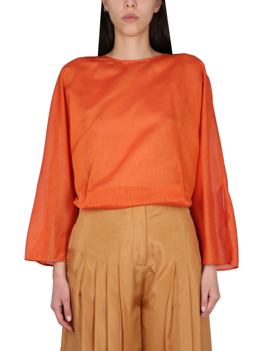 ALBERTA FERRETTI COTTON AND SILK SHIRT 020701300071