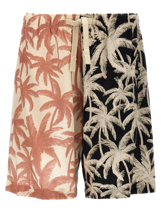 Palm Angels 'PATCHWORK PALMS' BERMUDA SHORTS PMCB051R24FAB00184848484