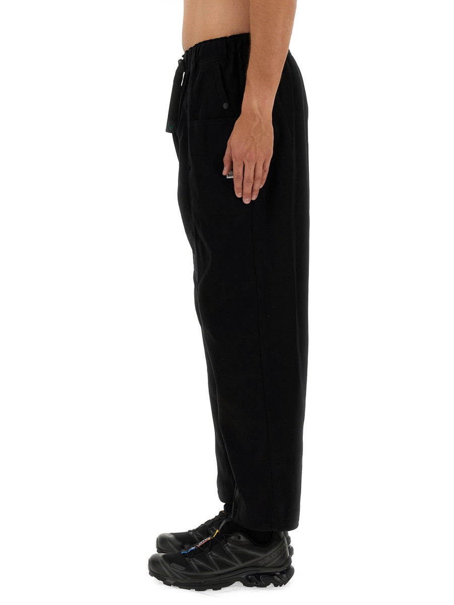 South2 West8 COTTON PANTS OT498D-BLACK