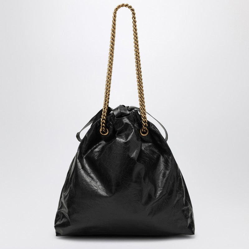 Balenciaga Crush medium tote bag black leather 742941210ITP_BALEN-1000