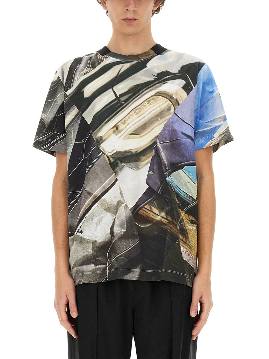 Helmut lang T-SHIRT WITH PRINT O01HM5121XF