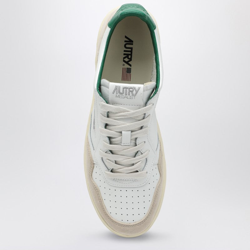 AUTRY Medalist sneakers in white/green leather AULMMA05P_AUTRY-MA05