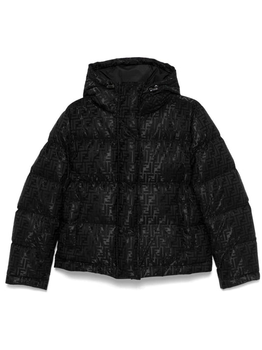 FENDI Coats Black FAN129AK9ZF0GME