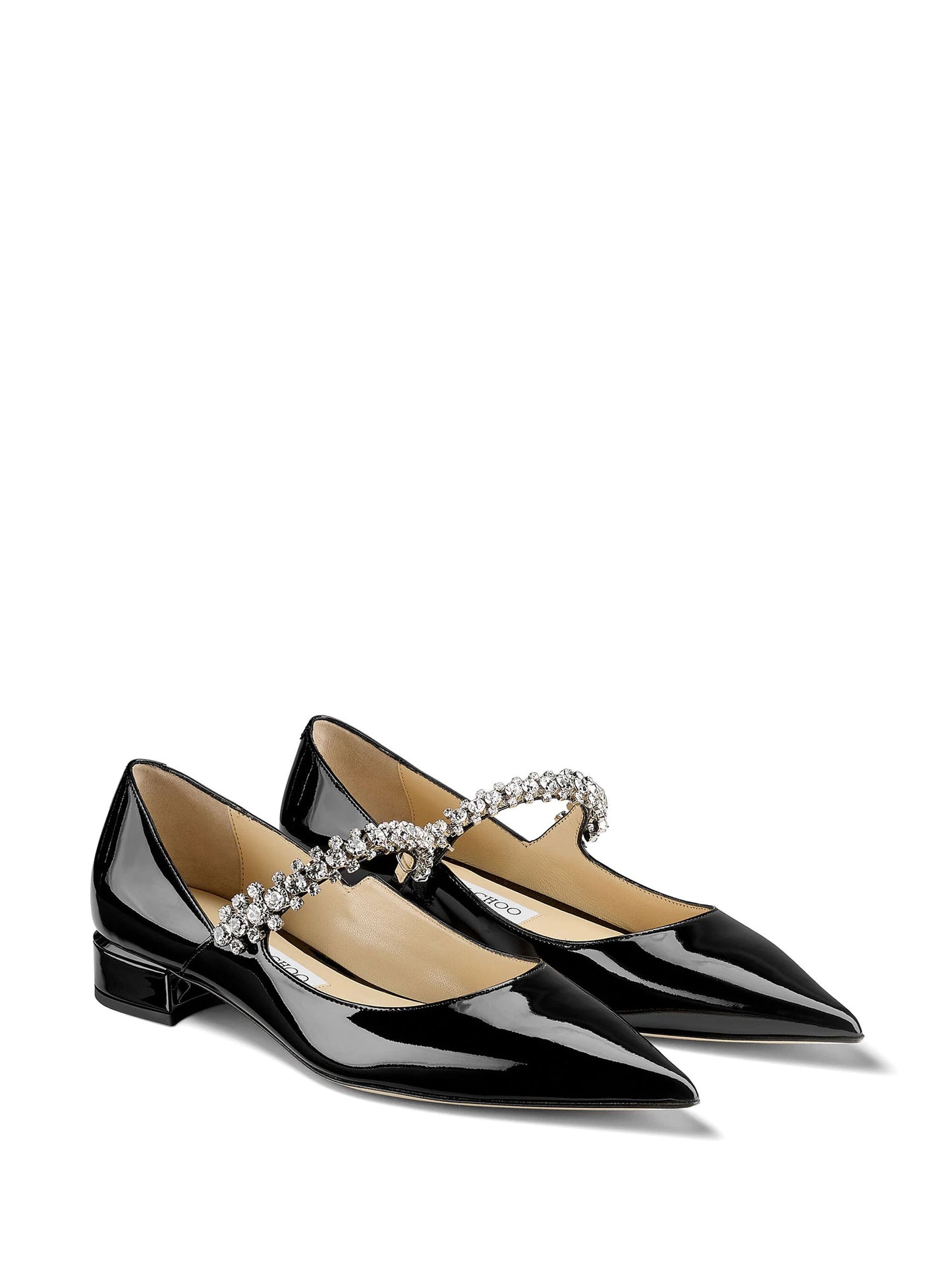 JIMMY CHOO Flat shoes Black BINGPUMPFLATPATBLACK