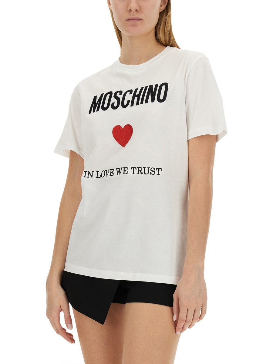 MOSCHINO T-SHIRT WITH LOGO 070305412001