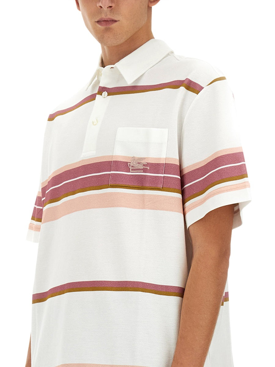 ETRO POLO SHIRT WITH PEGASUS EMBROIDERY MRMD0002AJ207S8453