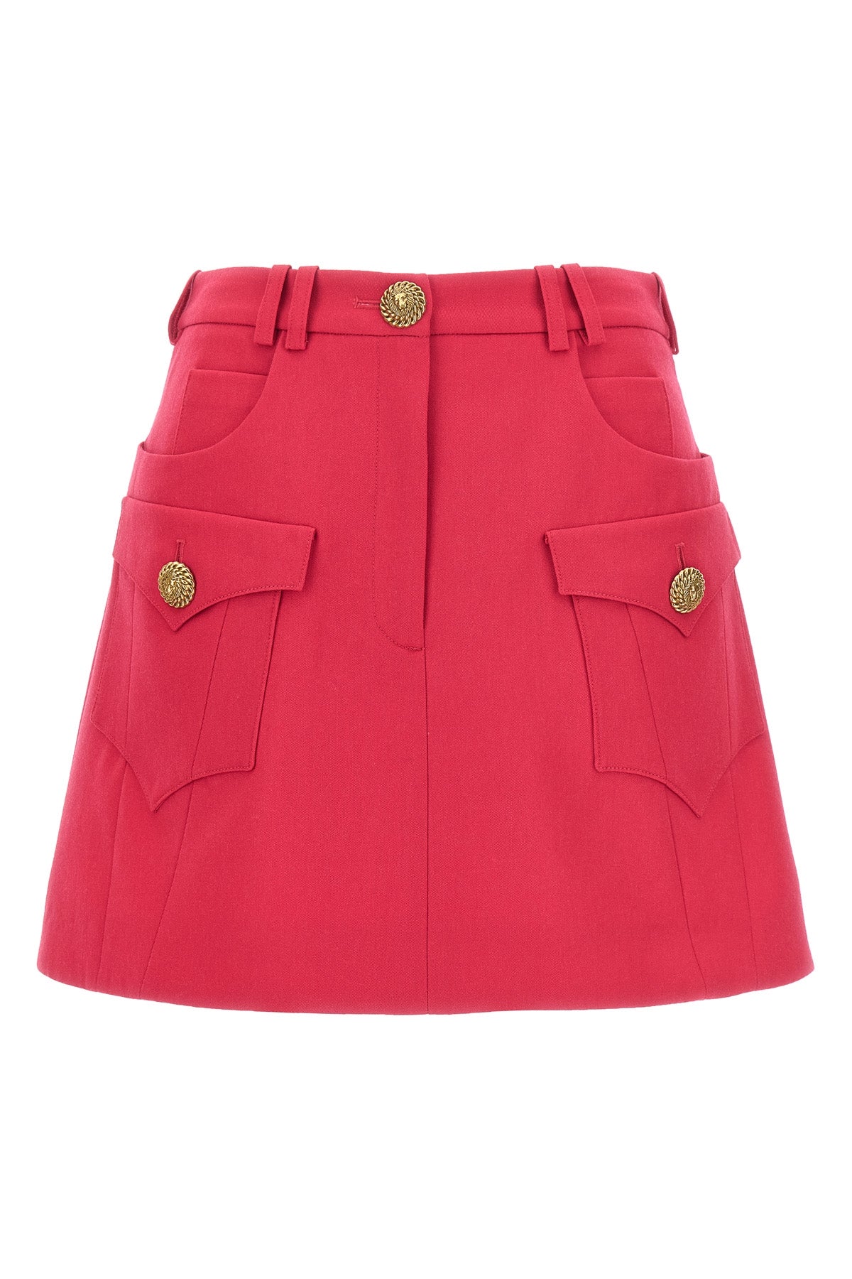 Balmain LOGO BUTTON MINI SKIRT CF1LA359WC094DK