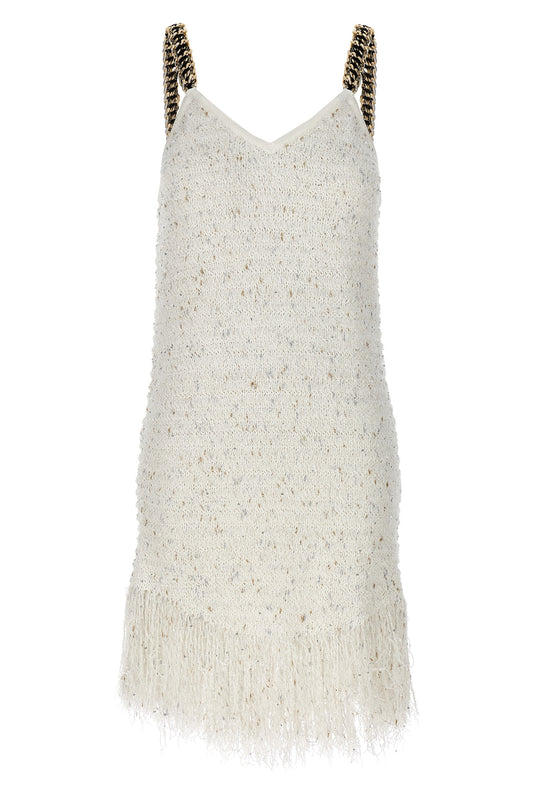 Balmain 'FRINGED TWEED' DRESS CF1R2286KF46GAD