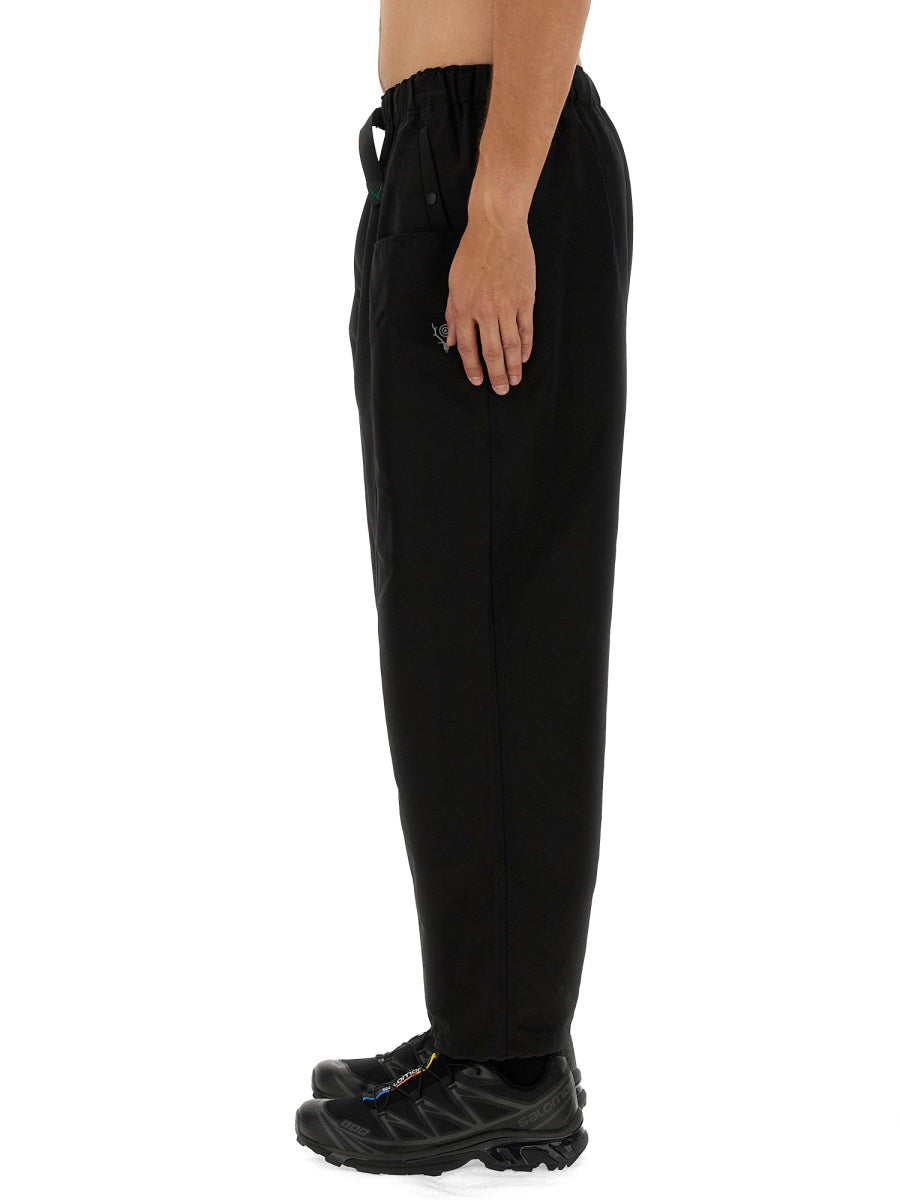 South2 West8 BELTED PANTS OT454C-BLACK