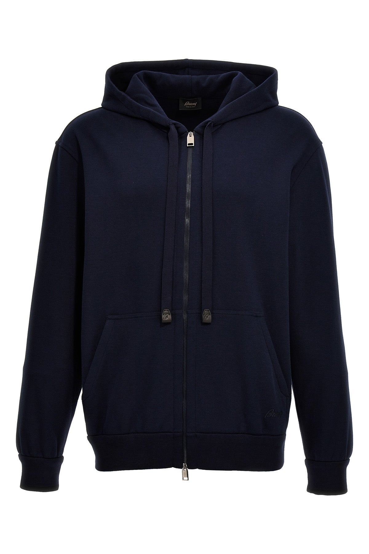 Brioni PIQUET COTTON HOODIE UJNL0LPA6114100