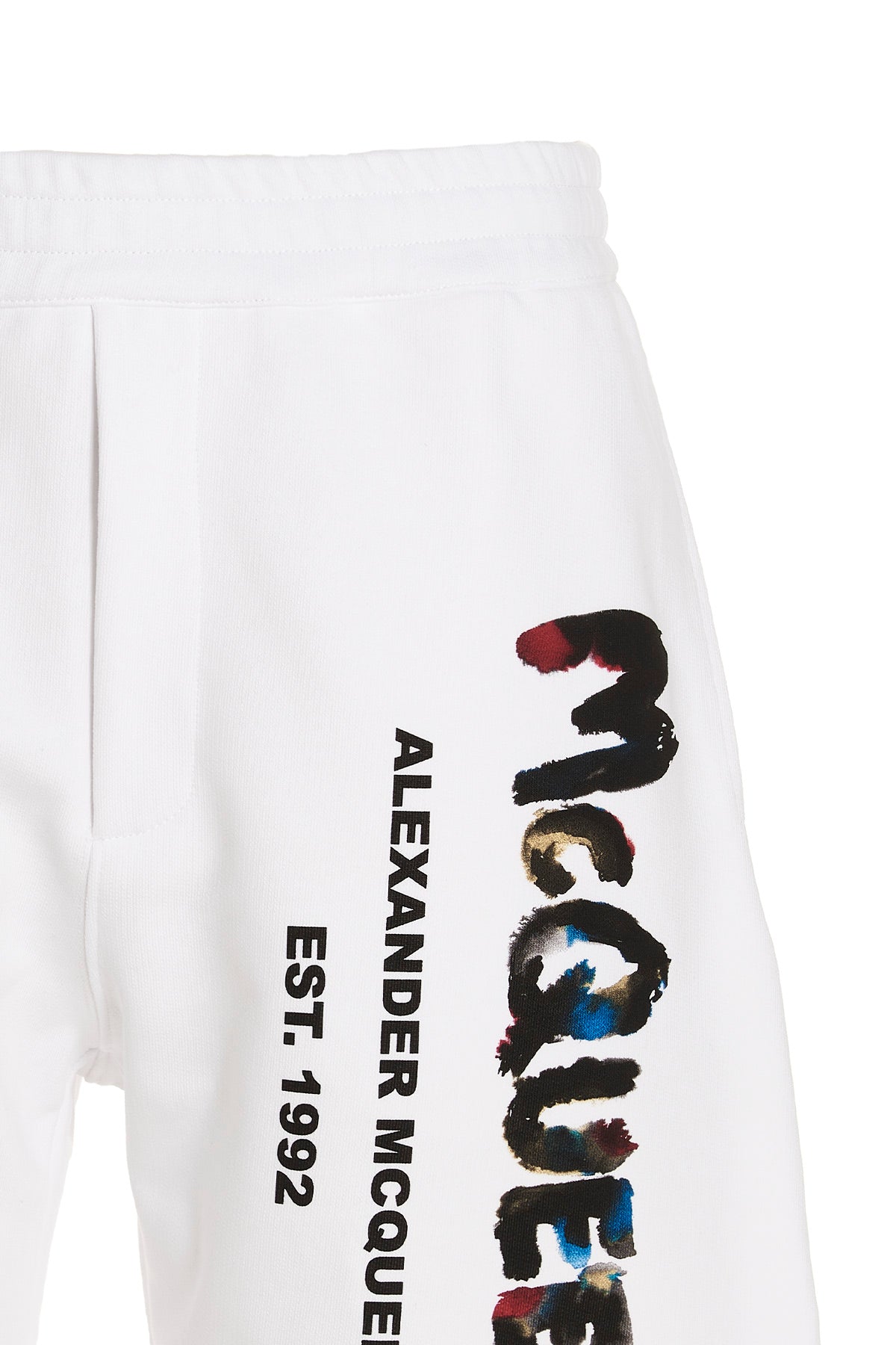 Alexander McQUEEN LOGO PRINT SHORTS 727690QUZ360900