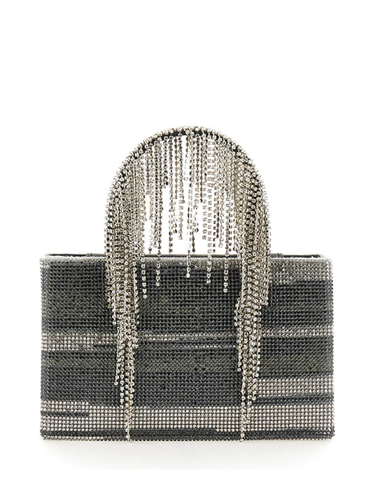 KARA BAG WITH CRYSTALS HB275E0990BLACKSTREAKING