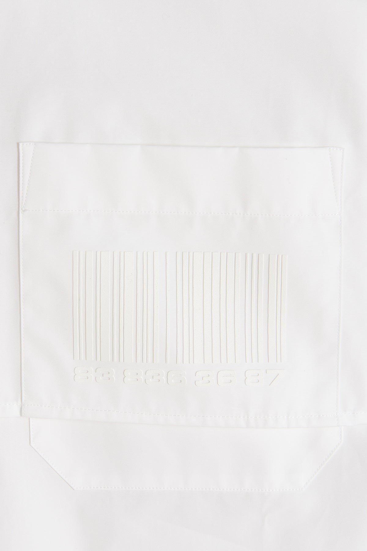 VTMNTS 'BARCODE' SHIRT VL16SH300WWHITE